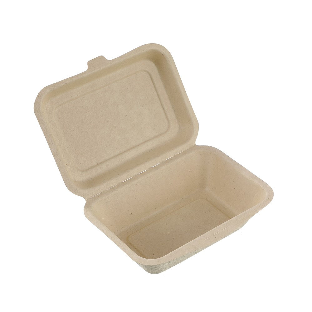 15749 (Lemon & Lime Eco Sugarcane Food Box Natural 600ml 8 Pack)