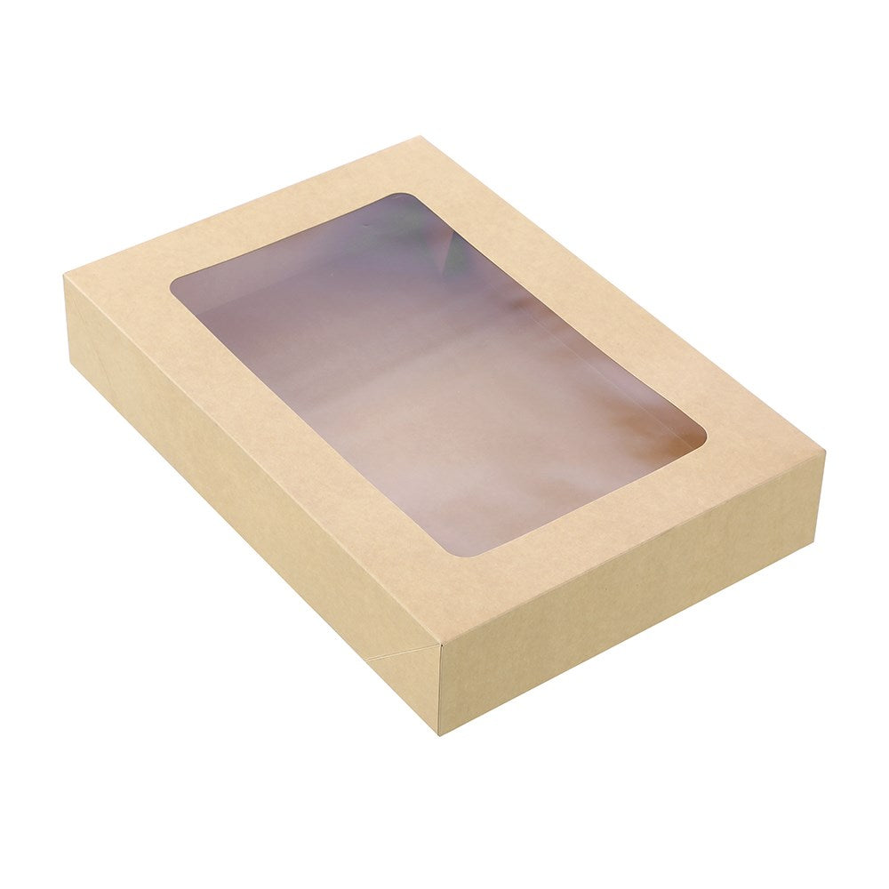 19020 (Lemon & Lime Eco Kraft Grazing Box 45x31x8cm 10.5L 2 Pack)