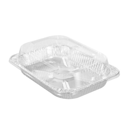 15251 (Lemon & Lime Foil Large Tray with Plastic Lid 2PK)