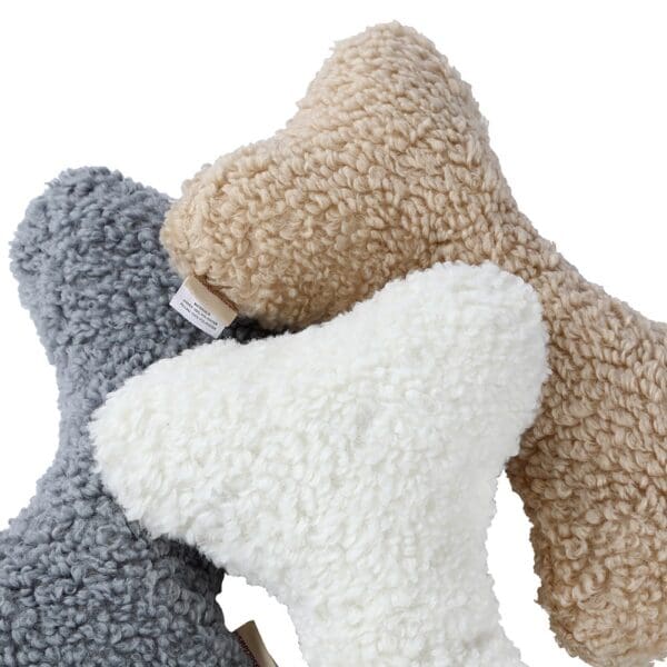 Paws & Claws Squeaky Jumbo Bone Sherpa Plush Random Colour Chosen - Image 2