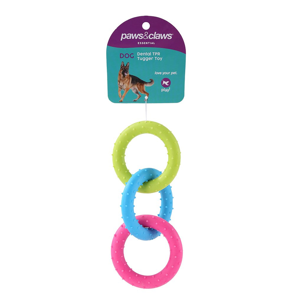 14308 (Paws & Claws TPR Spikey Ring Tugger 16cm)