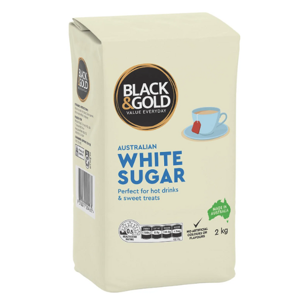 348505 (Black & Gold White Sugar 2kg)