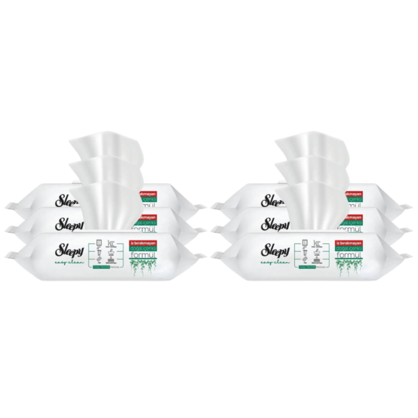 SLEEPY06 (6 x Sleepy Easy Clean Surface Cleaning Wet Wipes 100pcs)