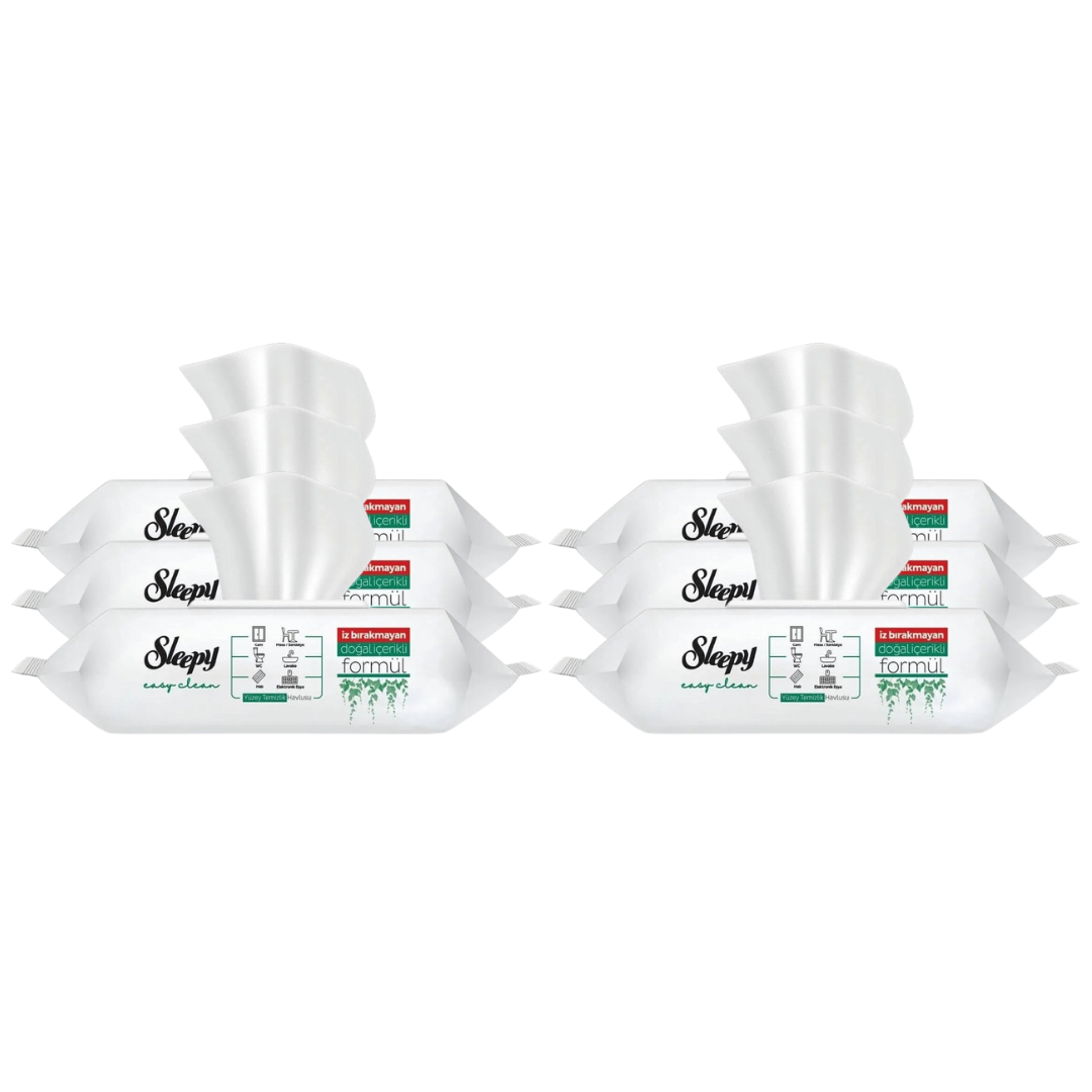 SLEEPY06 (6 x Sleepy Easy Clean Surface Cleaning Wet Wipes 100pcs)