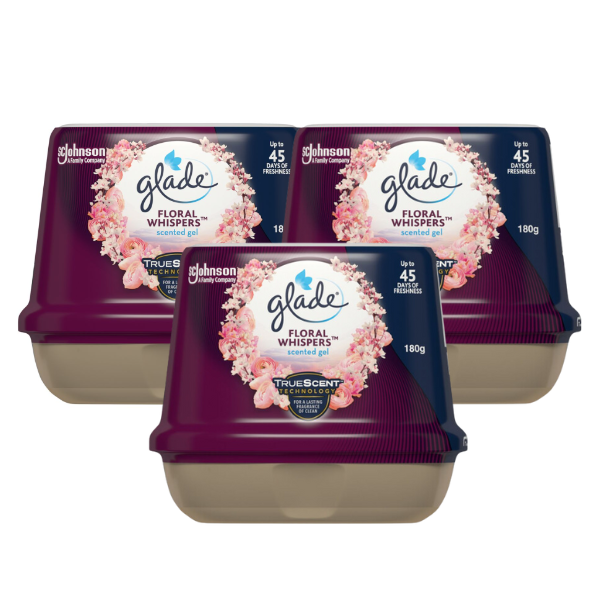 352453-3 (3 x Glade Solid Air Freshener Floral Whisper 180g)