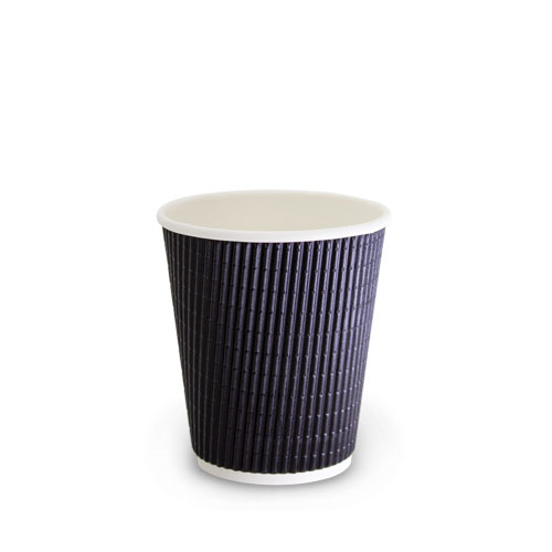 8TWC-C (Charcoal Triple Wall Corrugated Hot Cup 80mm 8oz)