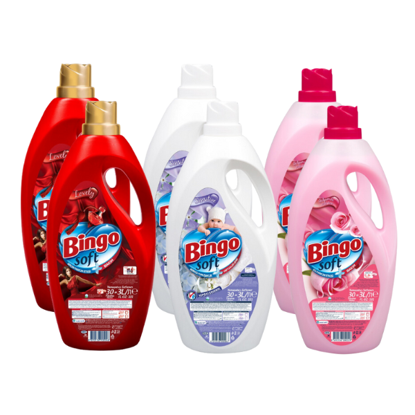 854690 (6 x Bingo Fabric Softener Variety Bundle 3LT)