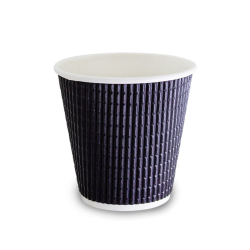 4TWC-C (Charcoal Triple Wall Corrugated Hot Cup 4oz)