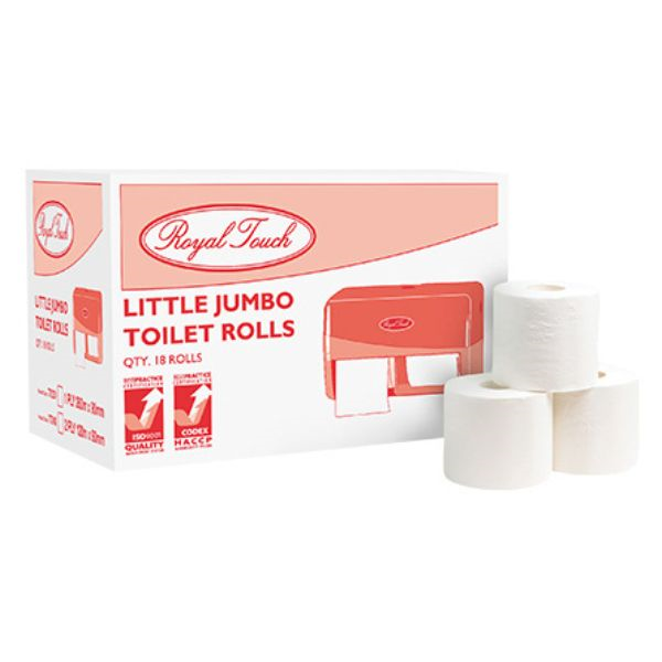 77240 (Royal Touch Little Jumbo Toilet Rolls 2ply 18 Rolls)
