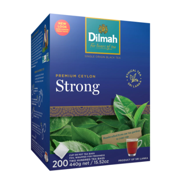 100564 (Dilmah Premium Strong Ceylon Black Tea 200 Tagless Tea Bags)