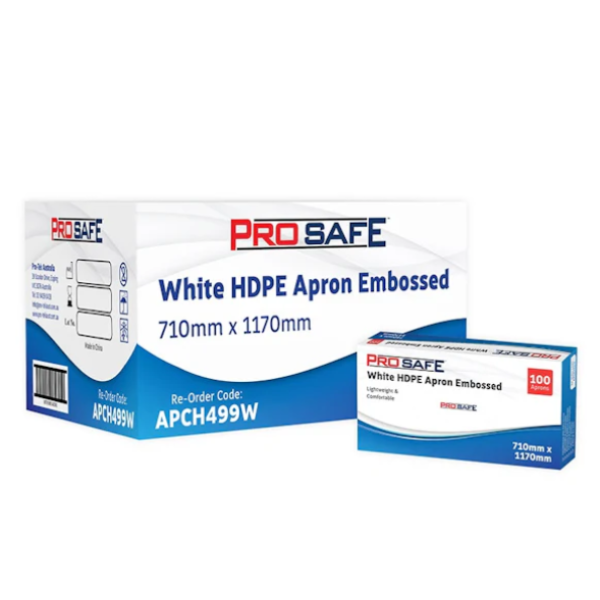 APCH499W (ProSafe HDPE Dispense Apron 710 x 1170mm White 500pcs)