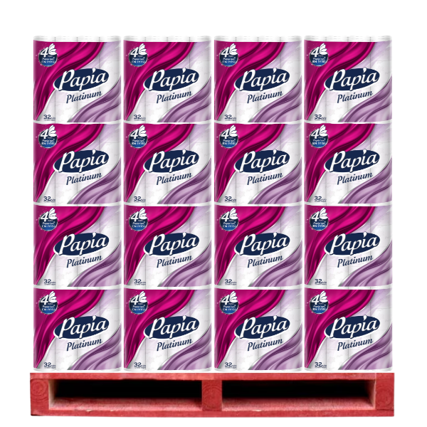 50004288-P1 (72 x Papia Platinum 4ply Toilet Paper 32 Rolls (Melbourne Only))