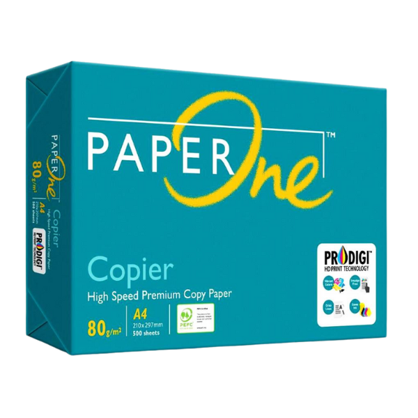 001487 (Paper One 80gsm A4 Copy Paper 500 Sheet Ream)