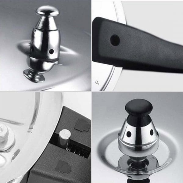 2X Stainless Steel Pressure Cooker 4L Lid Replacement Spare Parts - Image 6