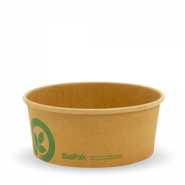 Biopak Medium Kraft BioBowl 750ml 400pcs