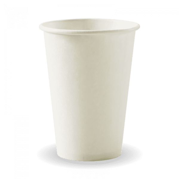 Biopak White Single Wall BioCup 320ml 10oz 1000pcs