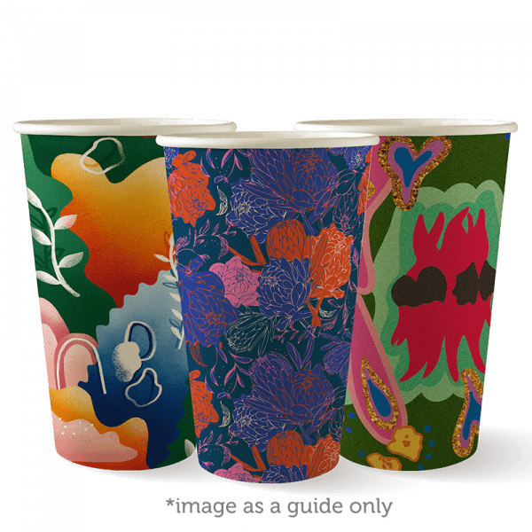 Biopak Art Series Single Wall BioCup 510ml 16oz (90mm) 1000pcs - Image 2