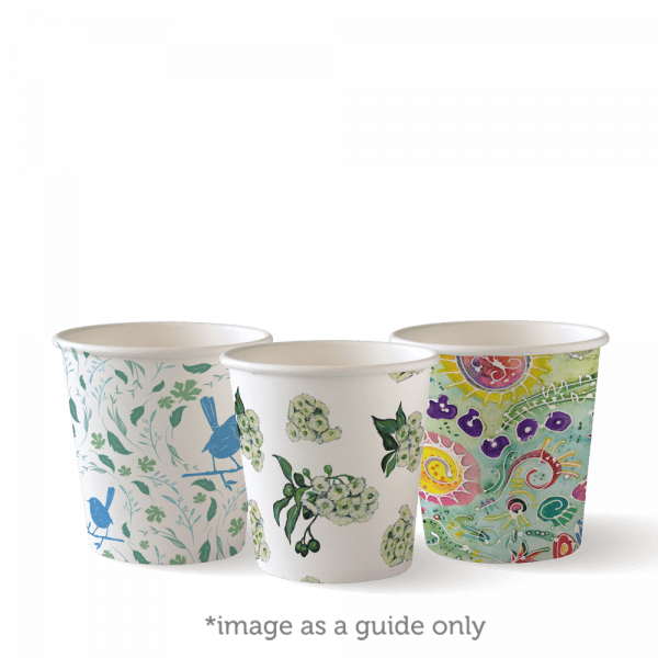 Biopak Art Series Single Wall BioCup 120ml 4oz 2000pcs