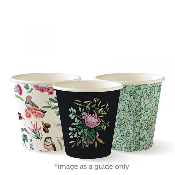 Biopak Art Series Single Wall BioCup 230ml 6oz (80mm) 1000pcs