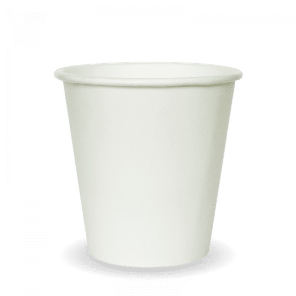 Biopak White Single Wall BioCup 230ml 6oz 1000pcs