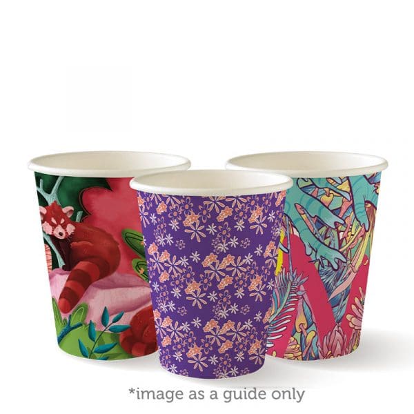 Biopak Art Series Single Wall BioCup 280ml 8oz (80mm) 1000pcs