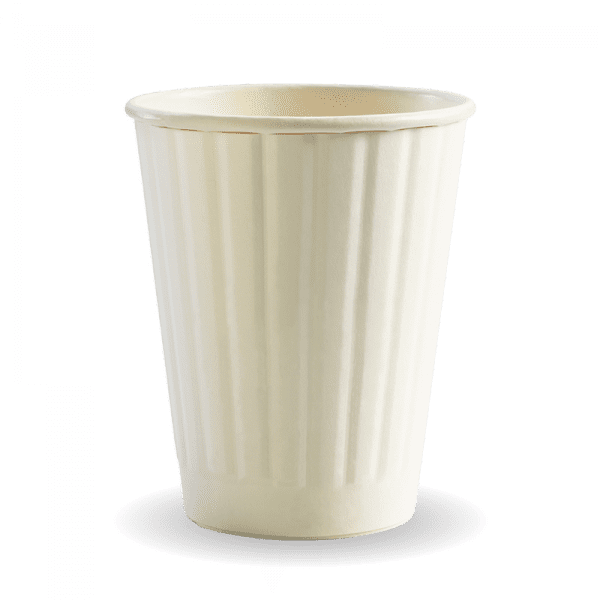 Biopak White Double Wall BioCup 255ml 8oz (80mm) 1000pcs