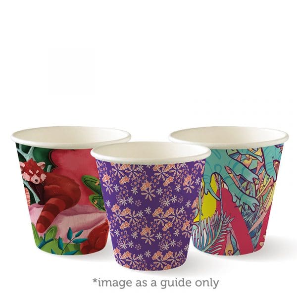 Biopak Art Series Single Wall BioCup 280ml 8oz (90mm) 1000pcs
