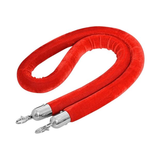 Dolphy Velvet Rope for Queue Barrier Red