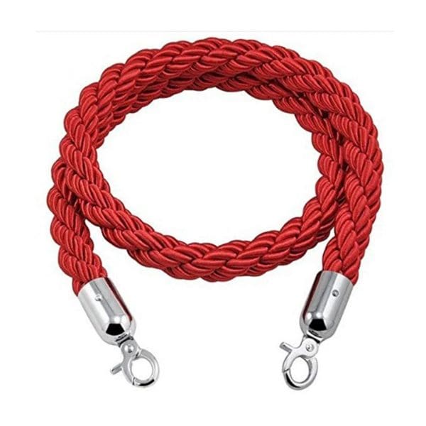 Dolphy Nylon Twisted Rope for Queue Barrier Red