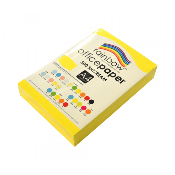 Yellow A4 Coloured Office Paper 500 Sheets