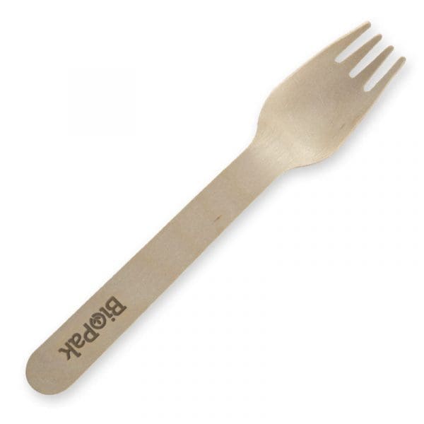 BioPak Wooden Fork 10 Pack - Image 3