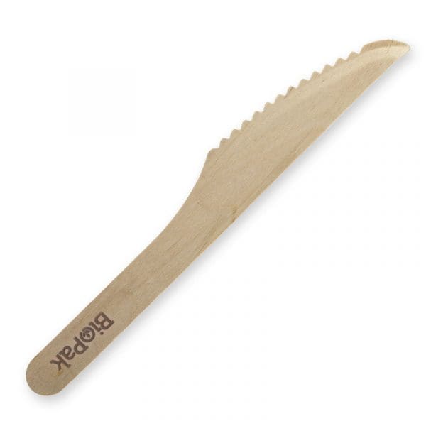 BioPak Wooden Knife 10 Pack - Image 2