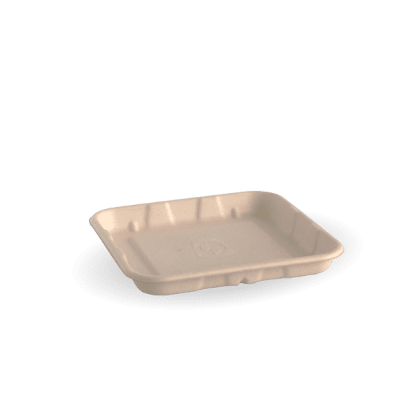Biopak BioCane Produce Tray 5x5" 1000pcs