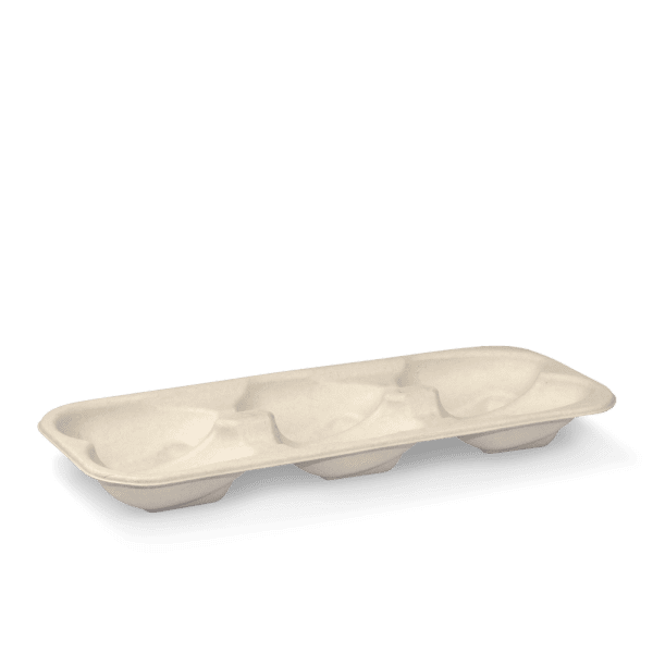 Biopak BioCane Oyster Tray Base 400pcs