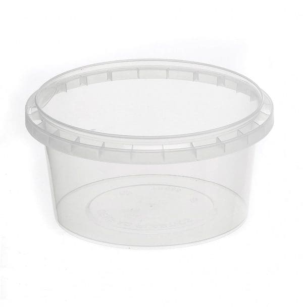 Genfac Round Tamper Evident Container 118mm Natural 460ml 450pcs