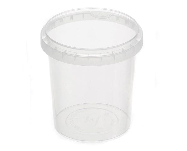 Genfac Round Tamper Evident Container 118mm Natural 870ml 375pcs