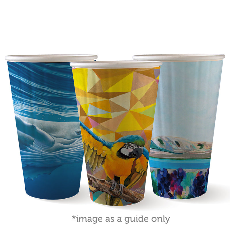 BC-16DW-ART SERIES (Biopak Art Series Double Wall BioCup 460ml 16oz (90mm) 600pcs)