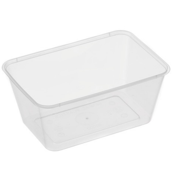 AP-1000 (Rectangle Plastic Container Natural 1000ml)